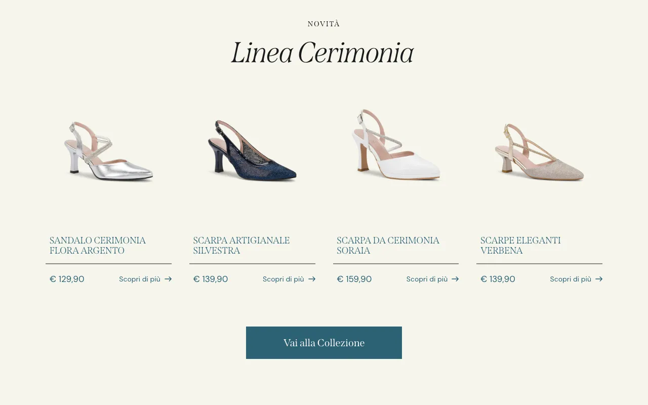 Anteprima del sito Calzature Due Emme — progetto ColonnaWeb