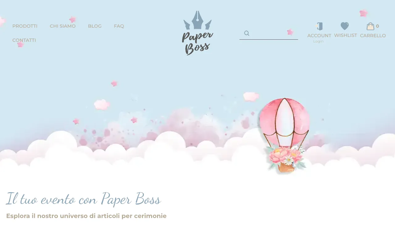 Anteprima del sito Paperboss — progetto ColonnaWeb